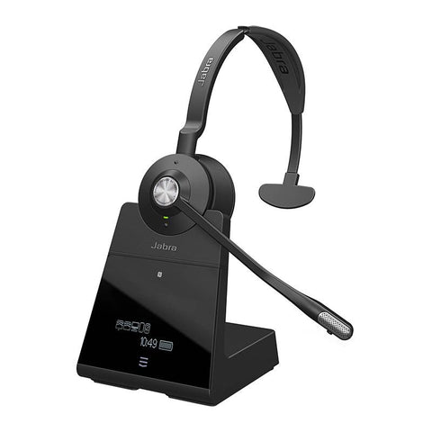 Jabra Engage 75 Single-Ear Wireless Headset on charging base