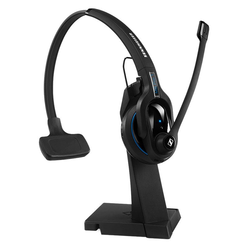 Simply set on the included fancy charging stand when not in use
