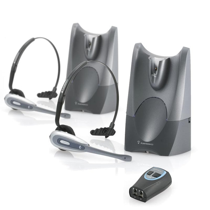 Comes with an adapter to attach two CS50s to one phone!