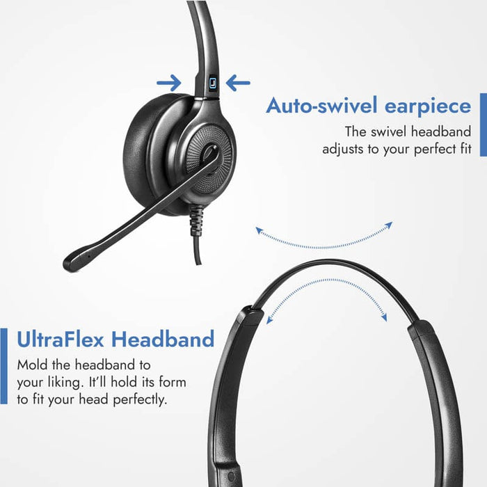 LH245XL super reliable contact center headset 5 year warranty full replacement