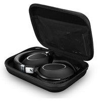 Traveling? A convenient and sleek carrying case is included