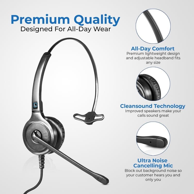 Noise-canceling mic means your callers hear you and only you