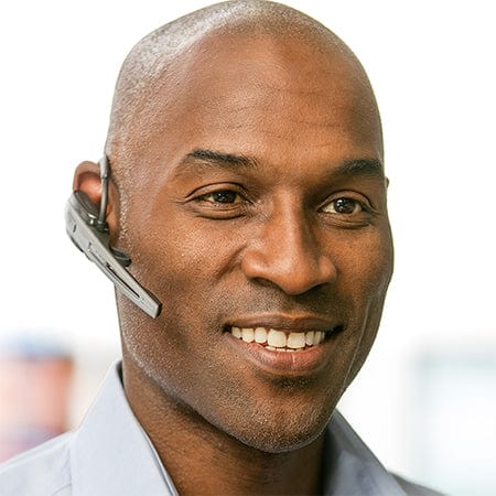 Your OfficeRunner can also be worn on the ear with the included earloop 