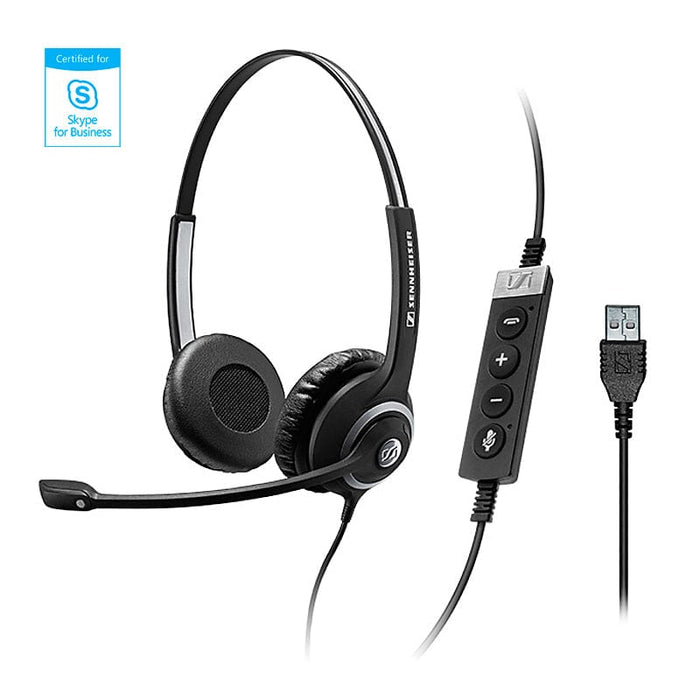 Dual-sided design means you'll stay focused on your computer calls